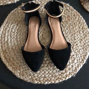Ankle strap ballet flats